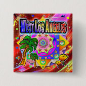 Button West Los Angeles Tropische Vrienden (Voorkant)