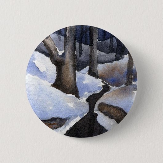Button winterlandschap (Voorkant)