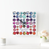 Button zaaigoed vierkante klok (Huis)