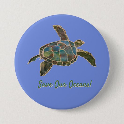 Button - Zee Turtle (Voorkant)