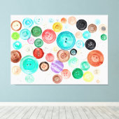 Buttonnen! Canvas Afdruk (Insitu (Houten vloer))