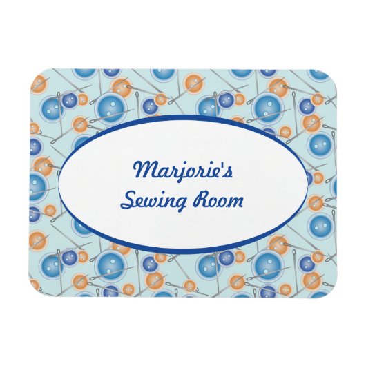 Buttonnen en naaigarens magneet (Horizontaal)