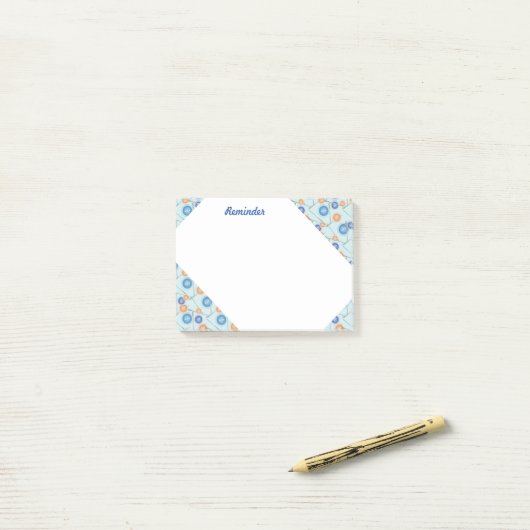 Buttonnen en naaigarens post-it® notes (Op bureau)