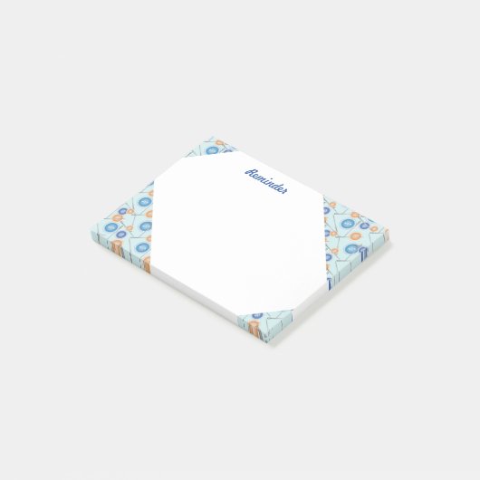 Buttonnen en naaigarens post-it® notes (Schuin)