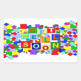 BUTTONNEN ~ Goed netjes maken Rechthoekige Sticker