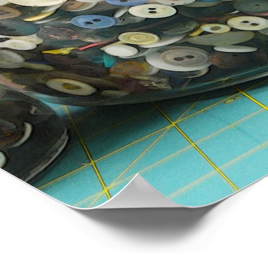  Buttonnen in een pot Poster (Hoek)