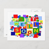 BUTTONNEN krijgen goed Briefkaart (Voorkant / Achterkant)