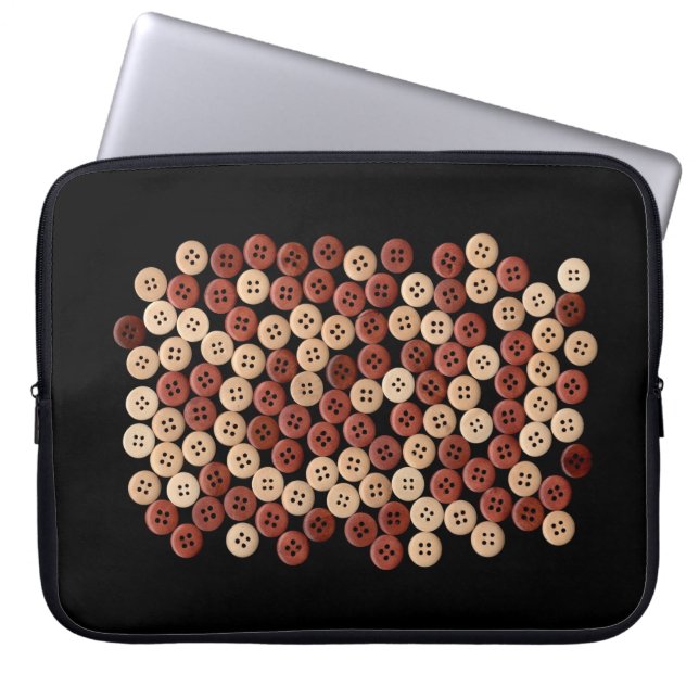 Buttonnen - Kunstfoto Laptop Sleeve (Voorkant)