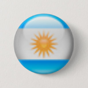 Buttonnen met de vlag van een land ronde button 5,7 cm