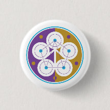 Buttonnen met Groepsafstemming Symbool