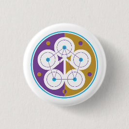 Buttonnen met Groepsafstemming Symbool Ronde Button 3,2 Cm