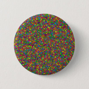 Buttonnen met kleurrijke metalen sterren-Pinback Ronde Button 5,7 Cm