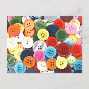 Buttonnen naaien foto Briefkaart