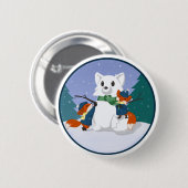 Buttonnen op de Keukensneeuwdag Ronde Button 5,7 Cm (Voorkant /achterkant)