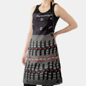 Buttonnen op een geluidsmixer in een opnamestudio. schort (Insitu)