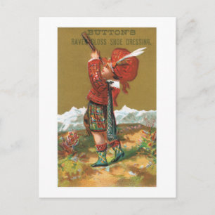 Buttonnen Raven Gloss Shoe Dressing Briefkaart