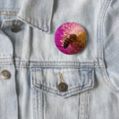 Buttonnen van bijen ronde button 5,7 cm (In situ)