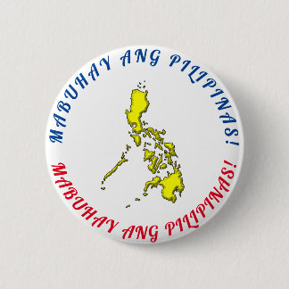 Buttonnen van Mabuhay ang Pilipinas Ronde Button 5,7 Cm