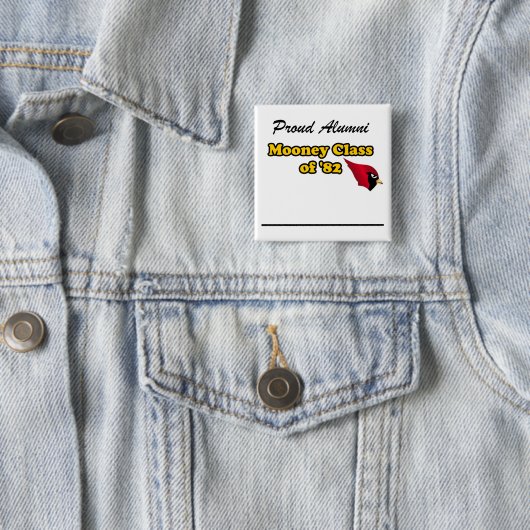 Buttonnen Vierkante Button 5,1 Cm (In situ)