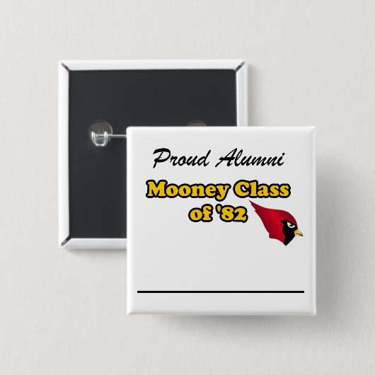 Buttonnen Vierkante Button 5,1 Cm (Voorkant /achterkant)