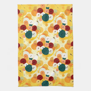 Buttonnen voor digitale kunst theedoek