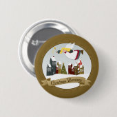 Buttonnen voor kerstangel ronde button 5,7 cm (Voorkant /achterkant)