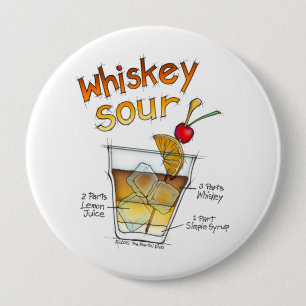 BUTTONNEN - WITSERSE ZONNEN ONTVANGST COCKTAIL ART RONDE BUTTON 4,0 CM