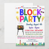 Buurblokpartij Uitnodigen Kaart (Voorkant / Achterkant)