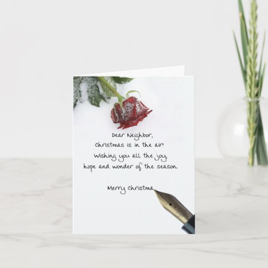 Buurgroep met kerstkaart feestdagen kaart (Voorkant)