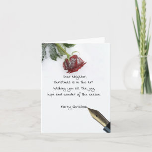 Buurgroep met kerstkaart feestdagen kaart