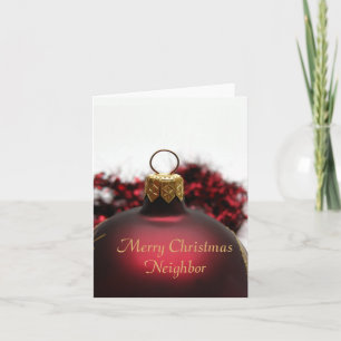 Buurgroep met kerstkaart feestdagen kaart