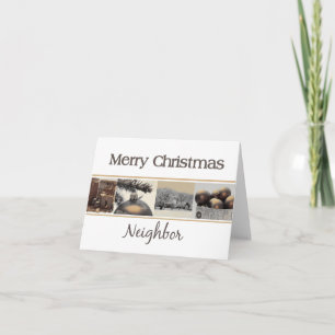 Buurgroep met kerstkaart feestdagen kaart