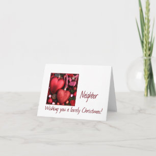 Buurgroep met kerstkaart feestdagen kaart