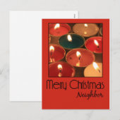 Buurgroep met kerstkaart feestdagenkaart (Voorkant / Achterkant)