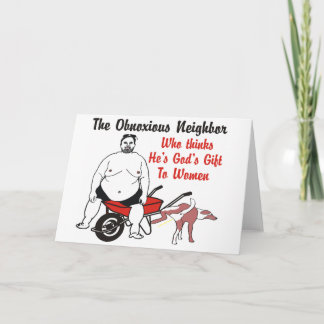 Buurman die denkt dat hij Gods geschenk is aan de  Kaart