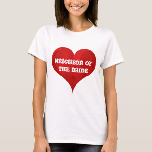 Buurman van de bruid Rode Hart bruiloft bruid T-shirt