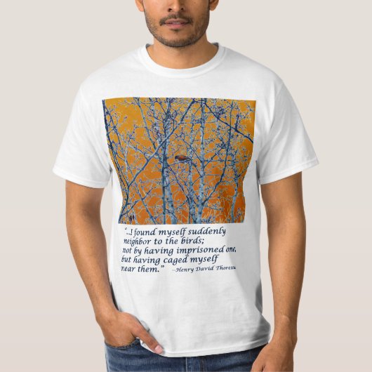 Buurt de vogels - Thoreau T-shirt (Voorkant)