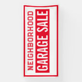 Buurt Garage Sale Banner (Verticaal)