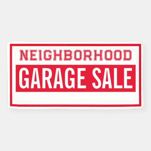 Buurt Garage Sale Banner (Horizontaal)