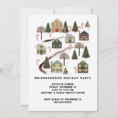 Buurt Kerstfeest Kaart (Voorkant)