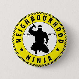 buurt Ninja Ronde Button 5,7 Cm