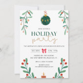 Buurt Vakantie Kerstfeest Uitnodiging (Voorkant)