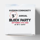 Buurtblokkeringsfeestje Bedankdoosjes (Bovenkant)