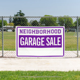 Buurtgarageverkoopbanner Spandoek