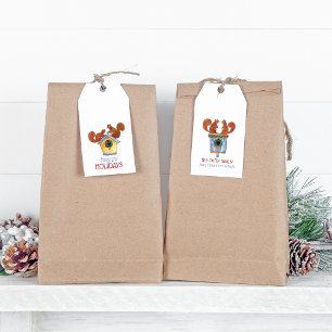 Buurvakantieeekhoorns Cadeaulabel