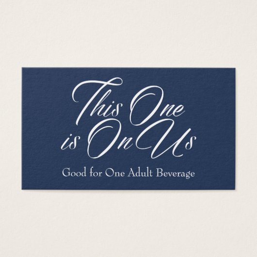 Buvez des billets, Gras, Élégant script blanc sur  (Devant)