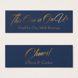 Buvez des billets, Slim, Elegant Gold Script sur N
