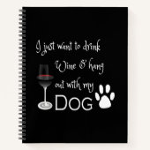 Buvez du vin et accrochez-vous avec mon Carnet de  (Devant)