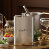 Buvez-moi élégant Flacon de script