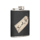 Buvez-moi flacon vintage d'étiquette (Droite)